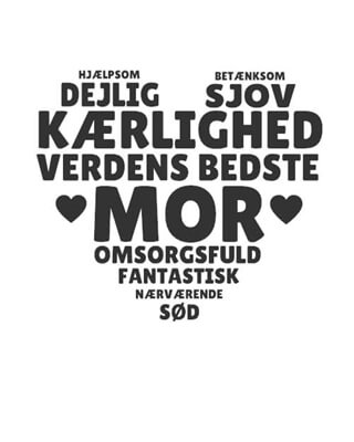 Mor hjerte inkl. personlig hilsen